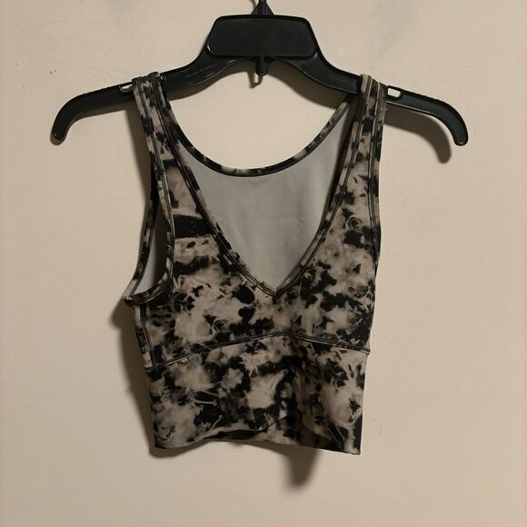 Lululemon Power Pivot Tank *Everlux Dispersed Light Raw Linen Multi- Size 2 - Picture 2 of 4